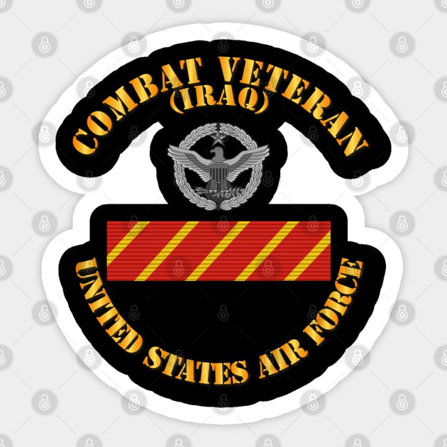 USAF - Combat Veteran - AFCAM - USAF - Iraq Sticker by twix123844